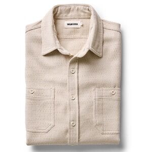 NWT Taylor Stitch the Utility Shirt Natural Sashiko Organic Cotton Men's 2XL 46